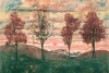 Egon Schiele - Four Trees Variante 2