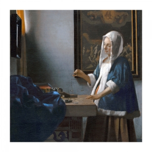 Jan Vermeer - Woman Holding a Balance