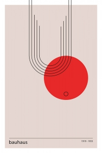 Bauhaus Poster - Harmonic Lines