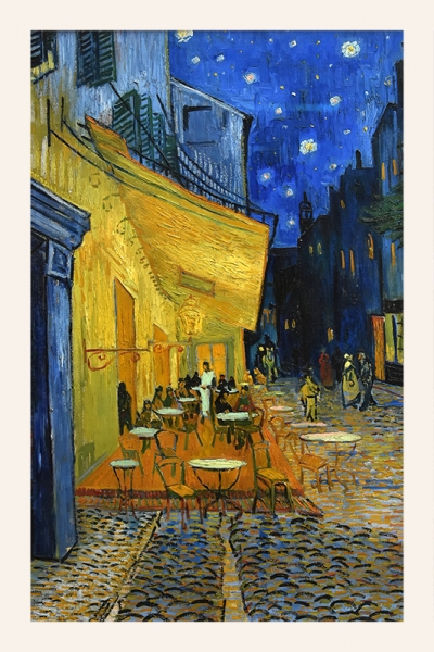 Vincent van Gogh - Cafe Terrace at Night Variante 3 | 40x60 cm | Premium-Papier