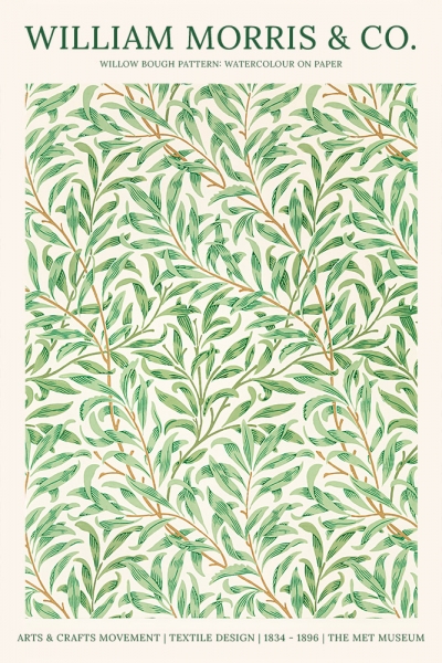 William Morris - Willow Bough Variante 1 | 13x18 cm | Premium-Papier