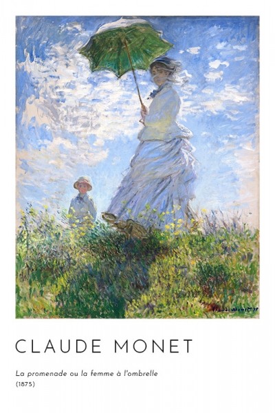 Claude Monet - La promenade ou la femme à l'ombrelle
