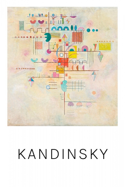 Wassily Kandinsky - Graceful Ascent Variante 1 | 60x90 cm | Premium-Papier wasserfest