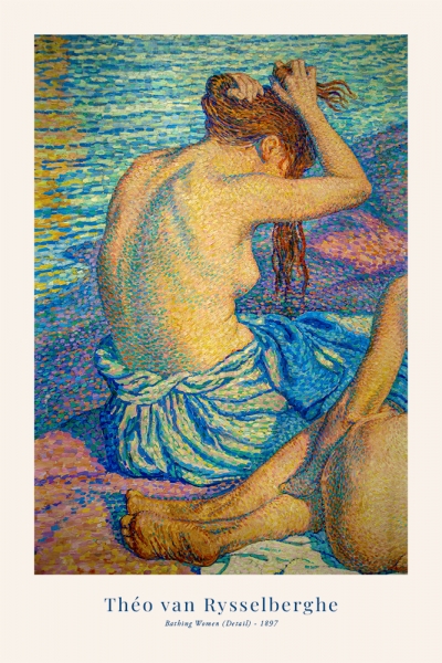 Théo van Rysselberghe - Bathing Women (Detail) Variante 1 | 13x18 cm | Premium-Papier