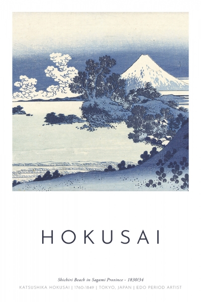 Katsushika Hokusai - Shichiri Beach in Sagami Province 
