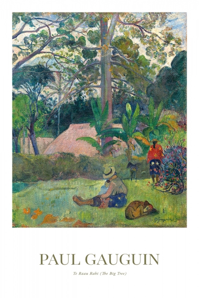 Paul Gauguin - Te Raau Rahi (The Big Tree) Variante 1 | 60x90 cm | Premium-Papier wasserfest