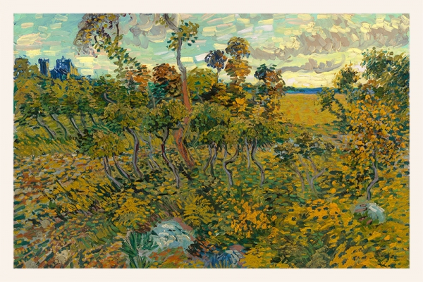 Vincent van Gogh - Sunset at Montmajour Variante 1 | 13x18 cm | Premium-Papier