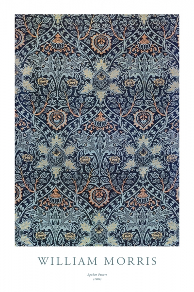 William Morris - Ispahan Pattern Variante 1 | 13x18 cm | Premium-Papier
