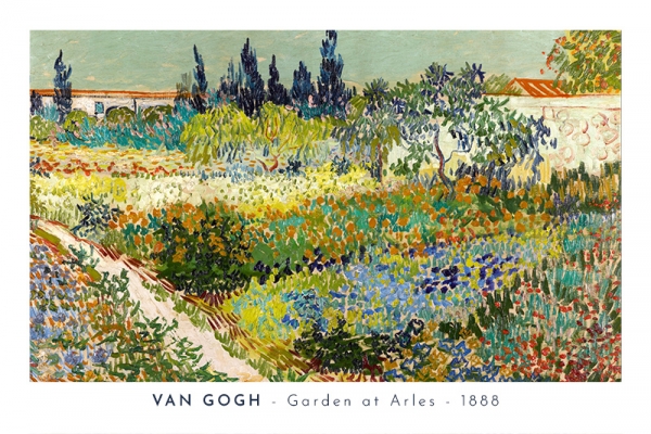 Vincent van Gogh - Garden at Arles Variante 1 | 13x18 cm | Premium-Papier