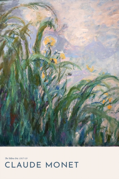 Claude Monet - Yellow Irises Variante 1 | 60x90 cm | Premium-Papier wasserfest