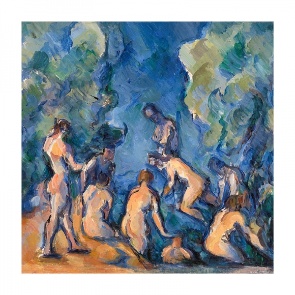 Paul Cézanne - Bathers Variante 1 | 60x60 cm | Premium-Papier wasserfest