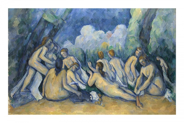 Paul Cézanne - Bathers (Les Grandes Baigneuses) Variante 1 | 60x90 cm | Premium-Papier wasserfest