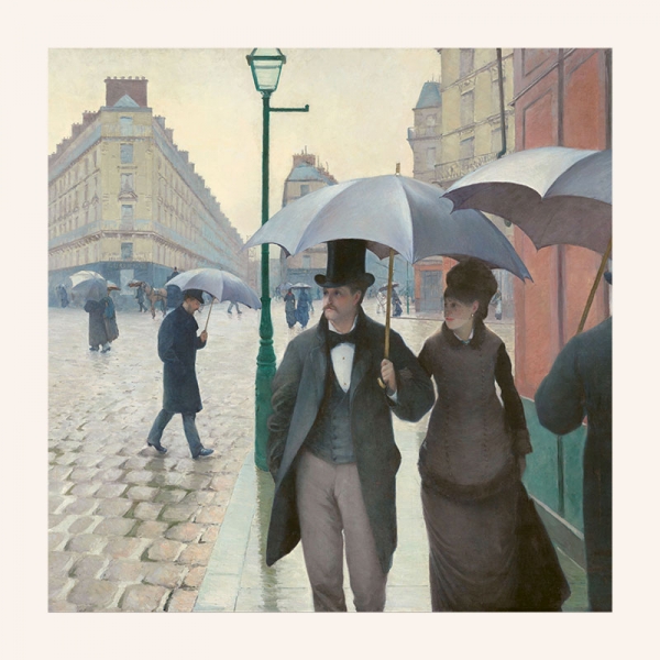 Gustave Caillebotte - Paris Street, Rainy Day Variante 1 | 60x60 cm | Premium-Papier wasserfest