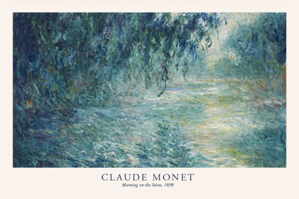 Claude Monet - Morning on the Seine Variante 2 | 13x18 cm | Premium-Papier