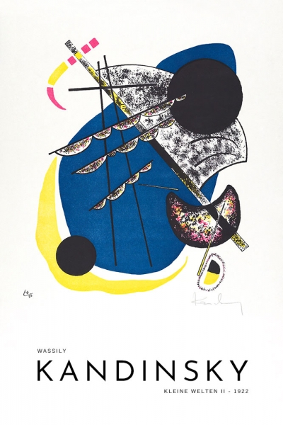 Wassily Kandinsky - Kleine Welten II (Small Worlds II) Variante 1 | 60x90 cm | Premium-Papier wasserfest