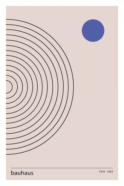 Bauhaus Poster - Harmonic Lines No. 2 Variante 1 | 60x90 cm | Premium-Papier wasserfest