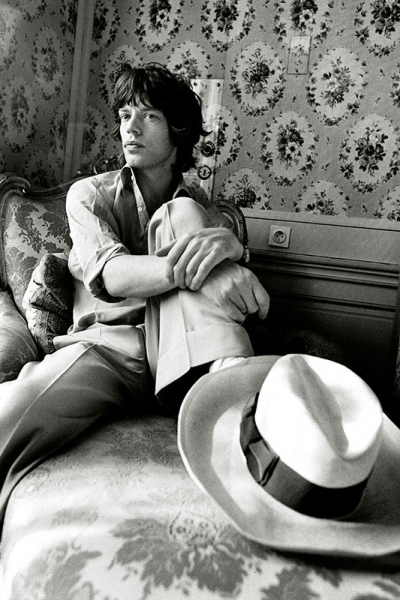 Poster de Mick Jagger dans sa chambre d’hôtel à Vienne (1973) Variante 1 | 13x18 cm | Premium-Papier