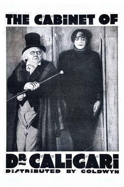 Affiche du film « Le Cabinet du docteur Caligari », réalisé par Robert Wiene (1920) Variante 1 | 13x18 cm | Premium-Papier
