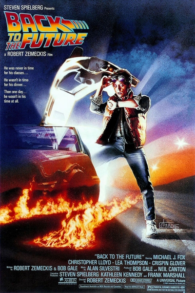 Affiche de « Retour vers le futur » (Back to the future), réalisé par Robert Zemeckis (1985) 