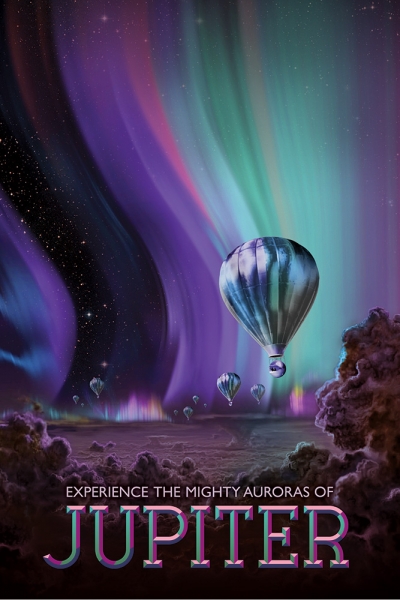 "Jupiter" - Visions of the Future Poster Series, Credit: NASA/JPL Variante 1 | 13x18 cm | Premium-Papier