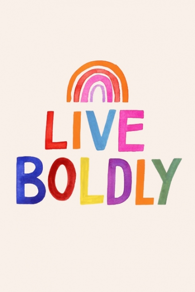 Live Boldly Variante 1 | 13x18 cm | Premium-Papier