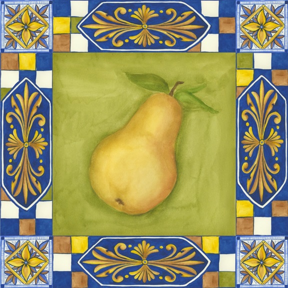 Ornamental Lemon No. 2 Variante 1 | 40x40 cm | Premium-Papier