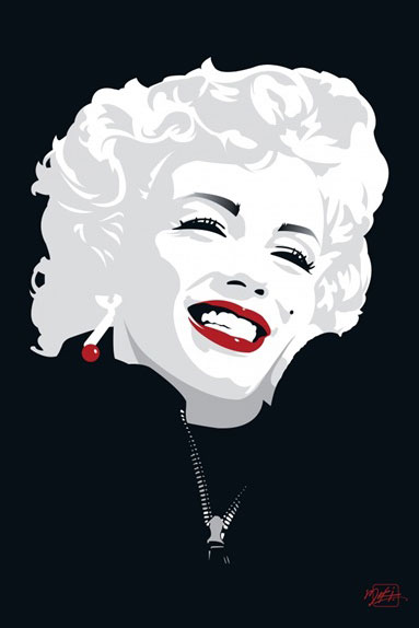 Marilyn Monroe Red Lips Portrait No. 5 