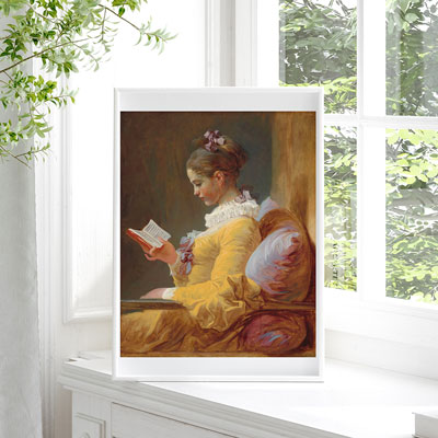 Contrastes de couleurs dans le style de peintres célèbres Fragonard